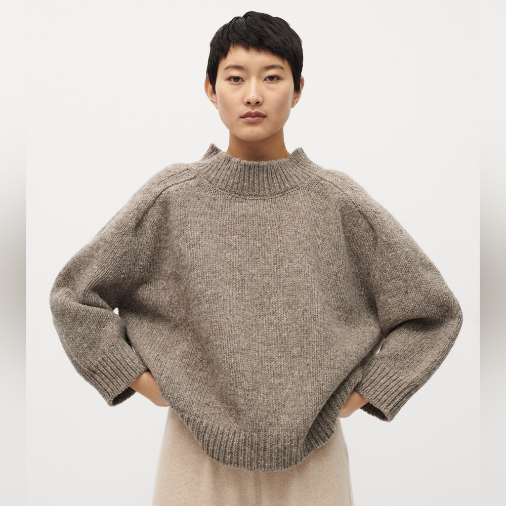 Babaa no 51 jumper in dark mist, wool